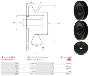 Poulie alternateur AP5027S