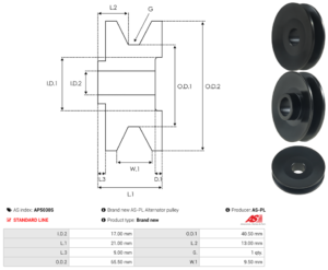 Poulie alternateur AP5030S