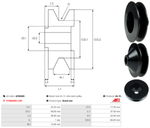 Poulie alternateur AP0058S