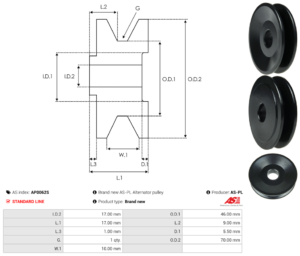 Poulie alternateur AP0062S