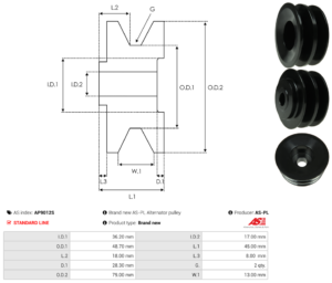 Poulie alternateur AP9012S