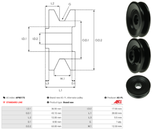 Poulie alternateur AP9017S