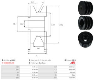 Poulie alternateur AP2022S
