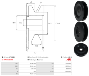 Poulie alternateur AP2023S