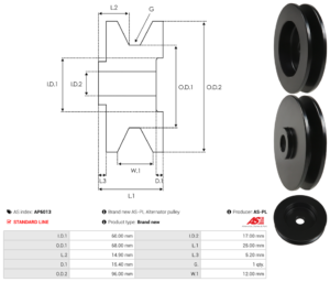 Poulie alternateur AP6013
