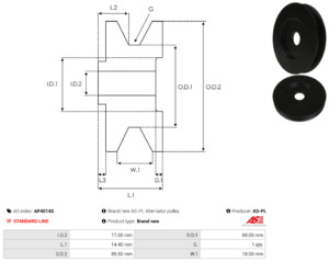 Poulie alternateur AP4014S