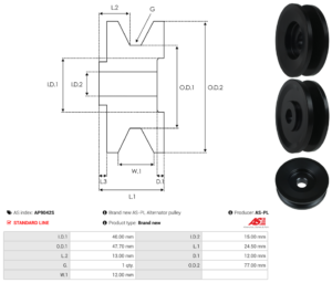 Poulie alternateur AP9042S