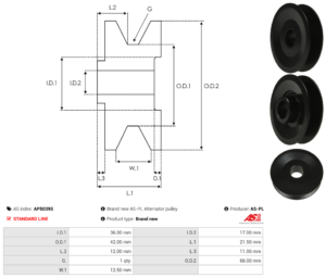 Poulie alternateur AP5039S