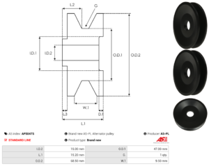 Poulie alternateur AP5047S