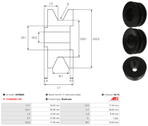 Poulie alternateur AP5060S