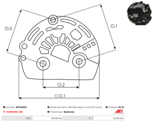 Capot alternateur APC3053S