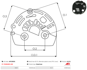 Capot alternateur APC3055S