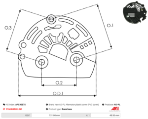 Capot alternateur APC3057S