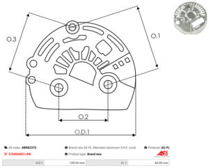 Capot alternateur ABR6237S