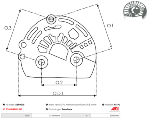 Capot alternateur ABR9005