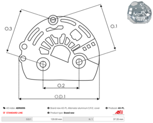 Capot alternateur ABR6006