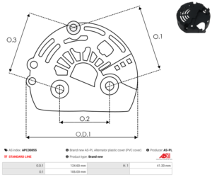 Capot alternateur APC3085S