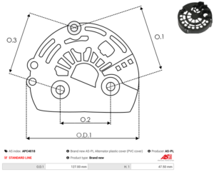 Capot alternateur APC4018