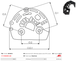 Capot alternateur APC4019