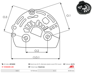 Capot alternateur APC4020
