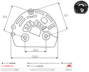 Capot alternateur APC4024S