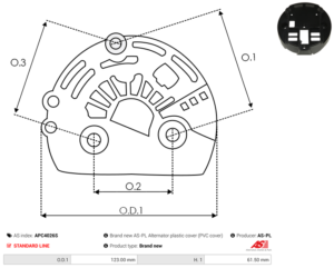 Capot alternateur APC4026S