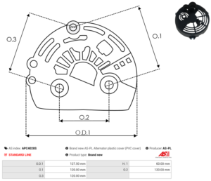 Capot alternateur APC4028S