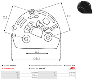 Capot alternateur APC5002S