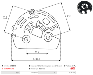Capot alternateur APC5005S