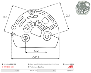 Capot alternateur APC6013S
