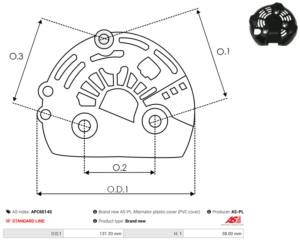 Capot alternateur APC6014S