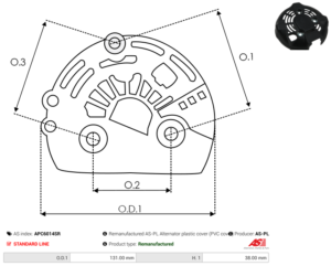 Capot alternateur APC6014SR