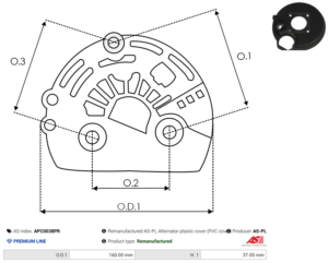 Capot alternateur APC0038PR