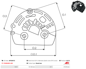 Capot alternateur APC0041S