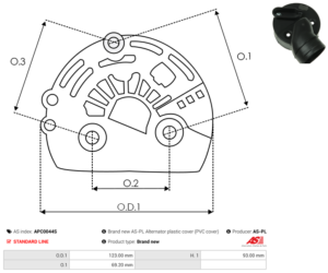 Capot alternateur APC0044S