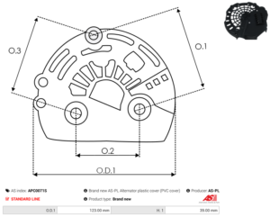 Capot alternateur APC0071S