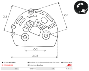 Capot alternateur APC1021S