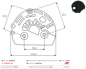 Capot alternateur APC2001S