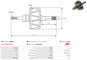 Rotor alternateur AR0050