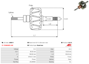 Rotor alternateur AR5011