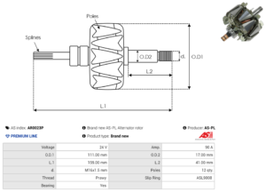 Rotor alternateur AR0023P