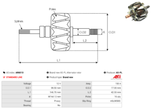 Rotor alternateur AR6013