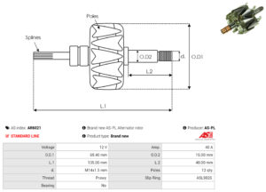 Rotor alternateur AR6021