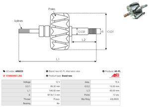 Rotor alternateur AR6023