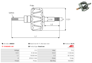 Rotor alternateur AR6024
