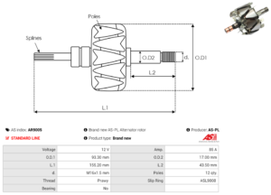 Rotor alternateur AR9005