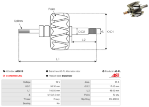 Rotor alternateur AR9010