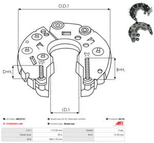 Pont de diode alternateur ARC3131