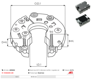 Pont de diode alternateur ARR9002