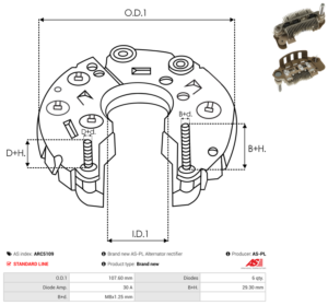 Pont de diode alternateur ARC5109